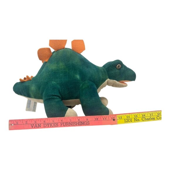 Build-A-Bear BAB Workshop Green Orange Dinosaur Plush Toy Stuffed Animal - Picture 8 of 9